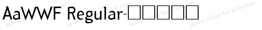 AaWWF Regular字体转换